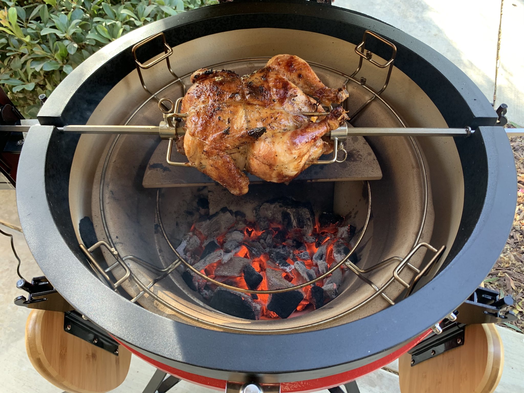 Kamado Grill Rotisserie Portable Grill